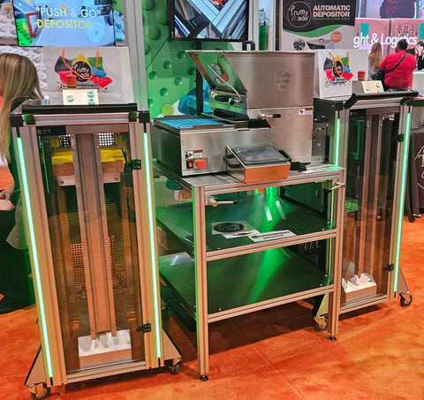 Truffly Made Gummy Depositor Mold Conveyors at MJBizcon